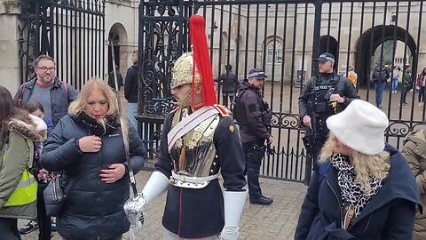 The guard puts his foot down your Too Close #horseguardsparade