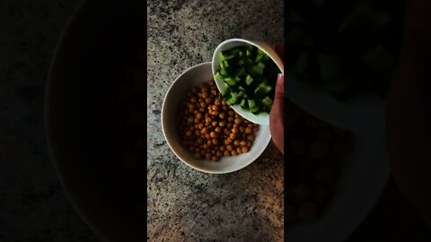 CHICKPEA SALAD FOR KETO DIET - LESS FAT, MORE FILLING! #shorts #reels #tiktok