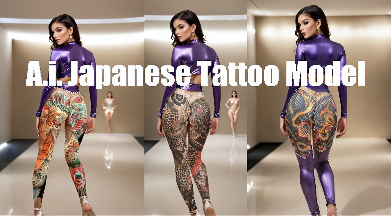 A.i. Americana Lingerie Super Model: My First Tattoo video: Japanese Design Tattoo