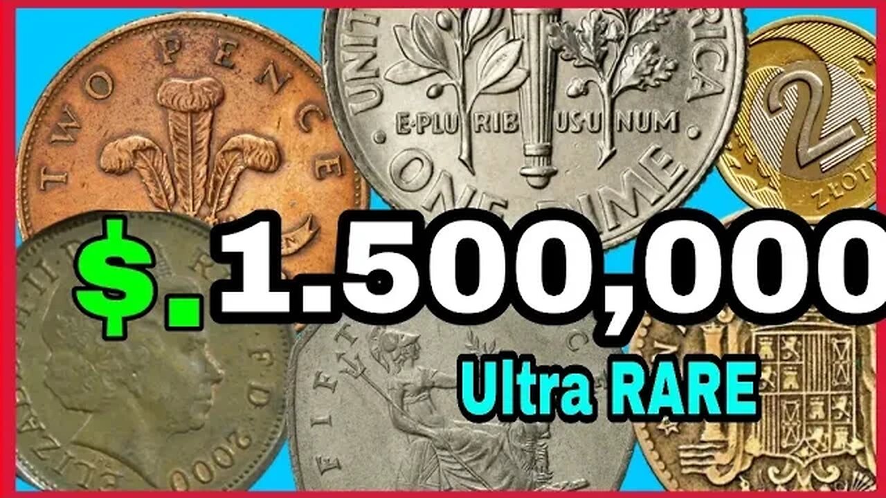 Top 7 ULTRA RARE UK 2 pence Coins worth A LOT of MONEY! Coins worth money look for!!