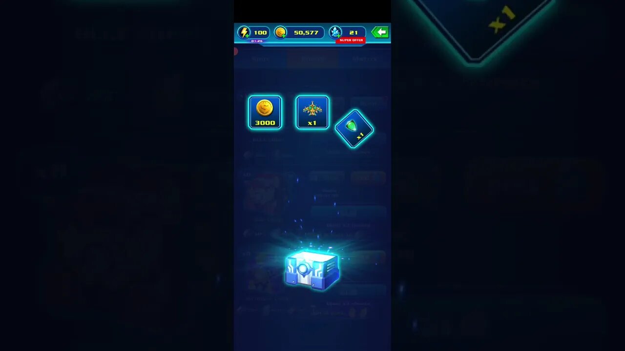 Galaxy Attack Alien Shooter - Blue Chest (Opening 20 chests in a row)