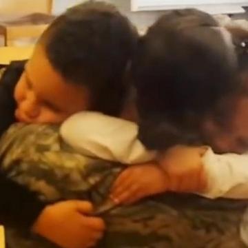 Deployed Mom Surprises Kids At School