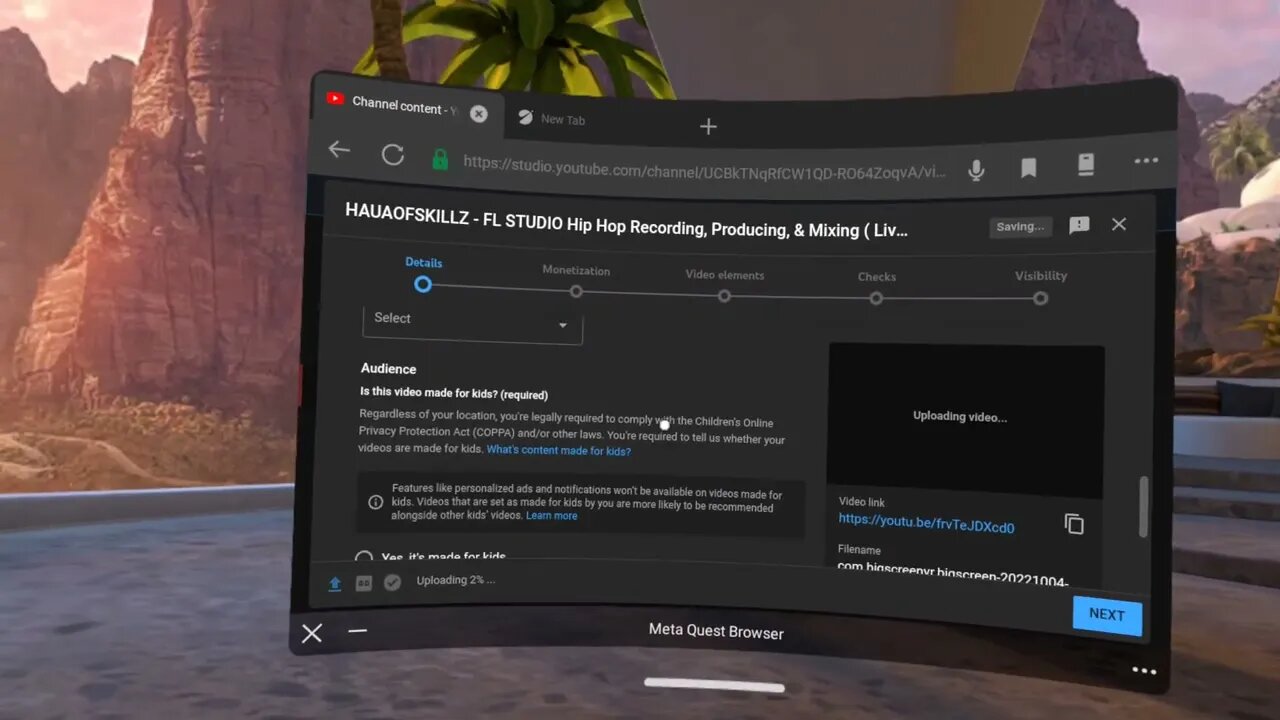 How to upload videos to Youtube Using oculus