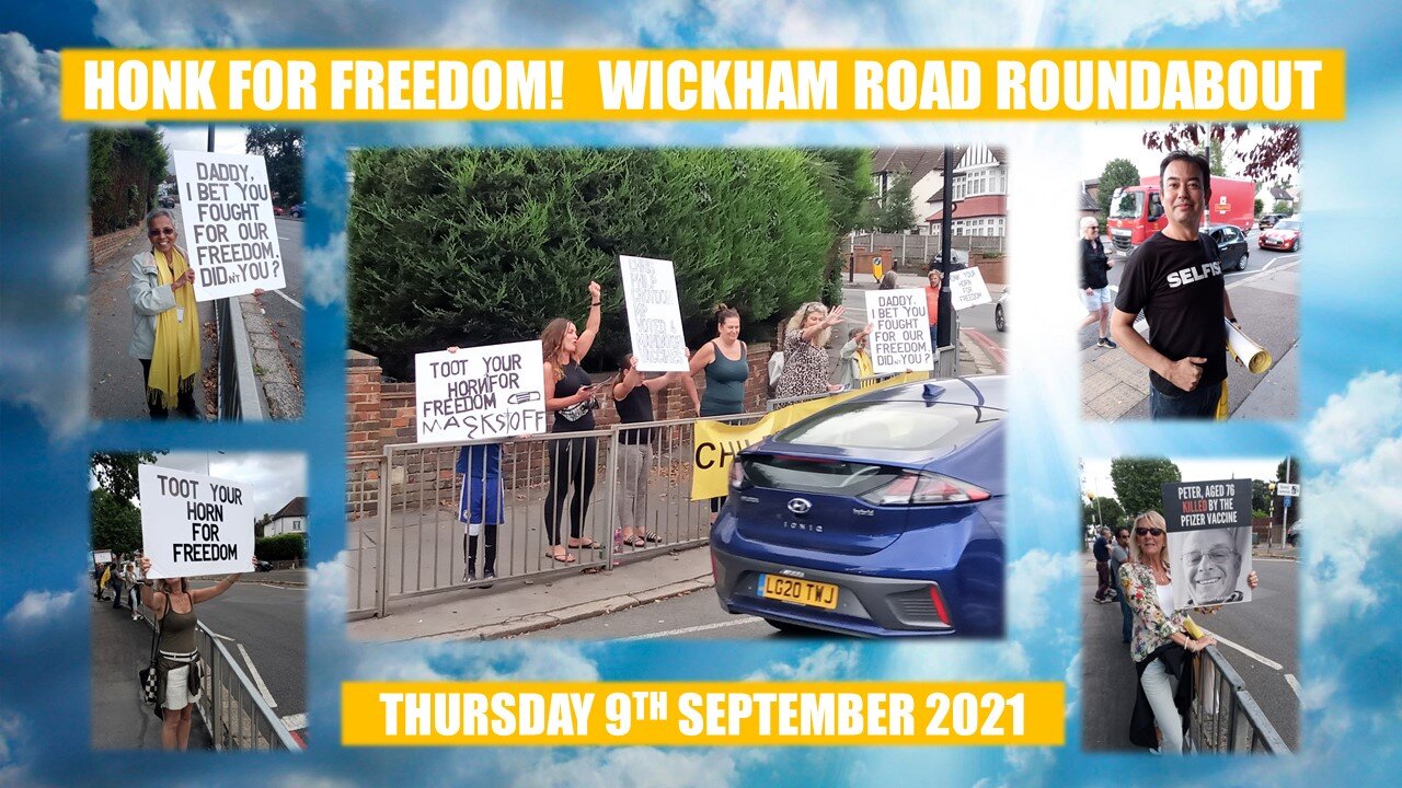 Honk for Freedom! Wickham Road Roundabout!