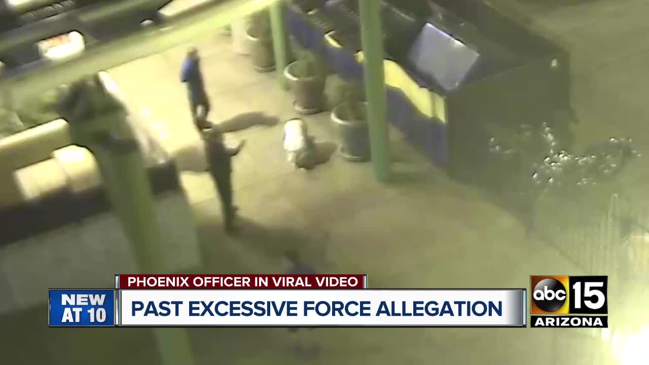 Phoenix officer involved in excessive force investigation from viral video facing past allegation