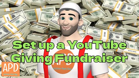 Set up a YouTube Giving Fundraiser