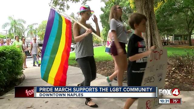 Pride March in Naples for the LGBTQ Community