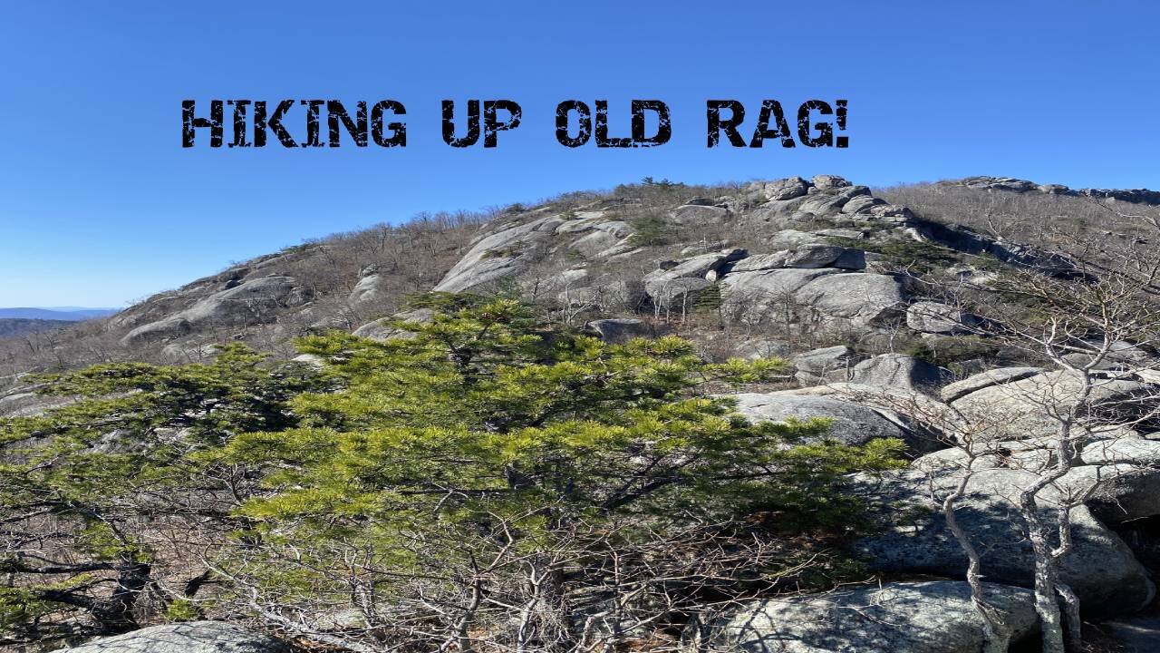 Hiking up old rag mountain, shennandoah national park.