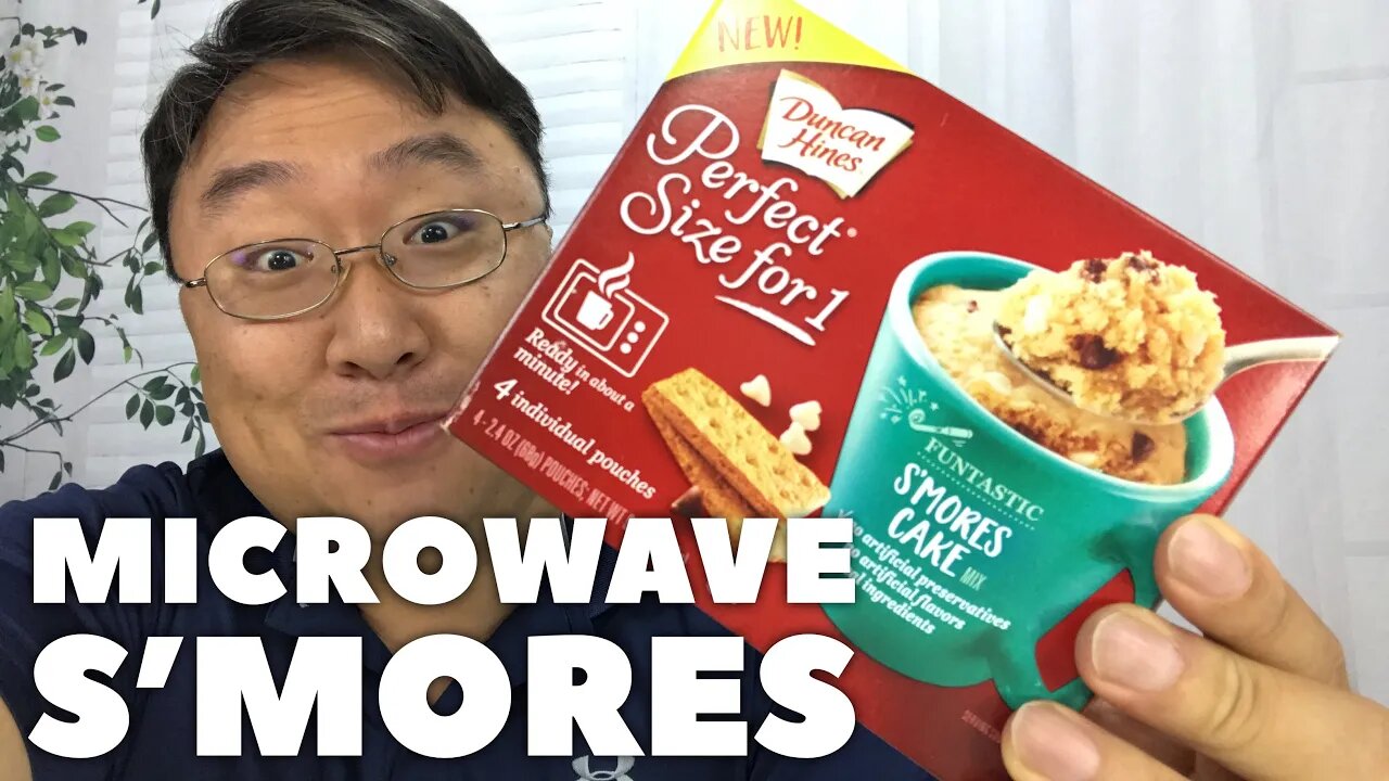 Bake S'Mores Cake in your Microwave with Duncan Hines Perfect Size Mix