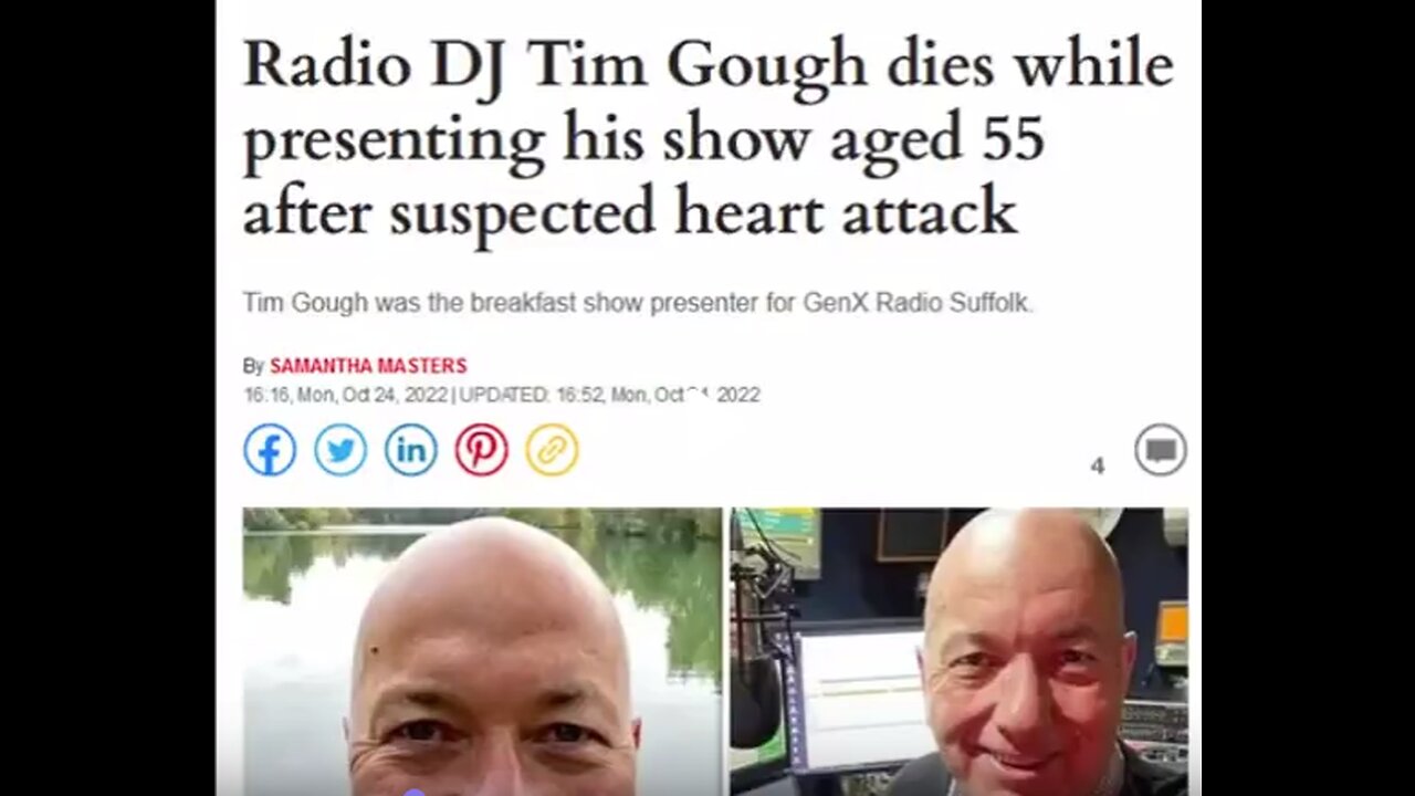 Radio DJ dies from death shot live on air.