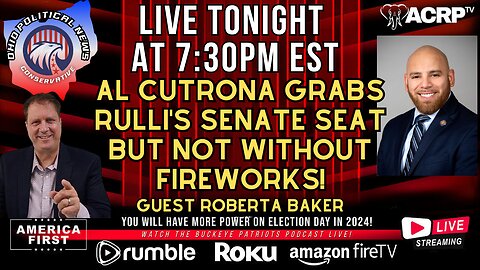 Al Cutrona Grabs Rulli's Senate Seat but Not without Fireworks! | Guest Roberta Baker