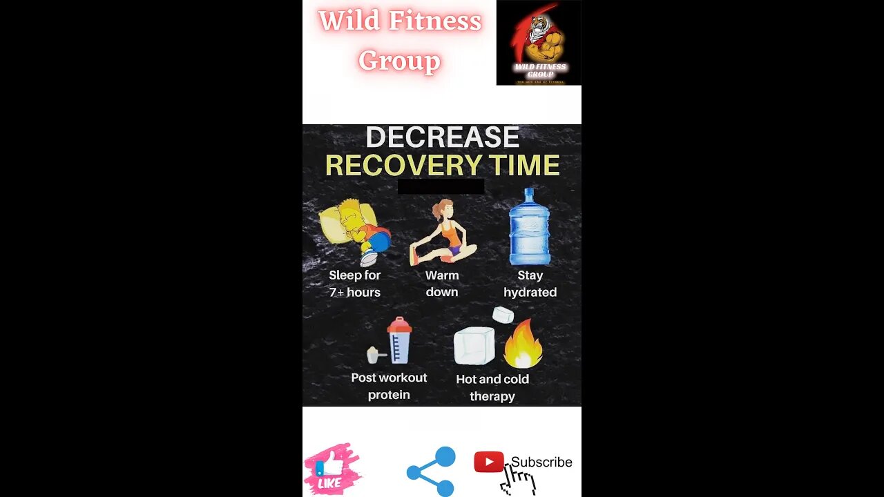 🔥Decrease recovery time🔥#fitness🔥#wildfitnessgroup🔥#shorts🔥