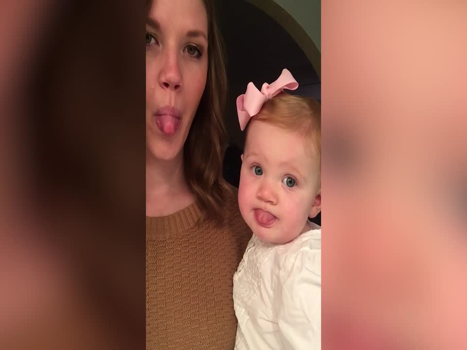 Cutest Baby Loves to Copy her Mom