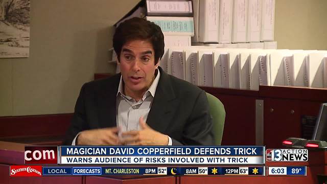 Magician David Copperfield defends record on safety in civil trial