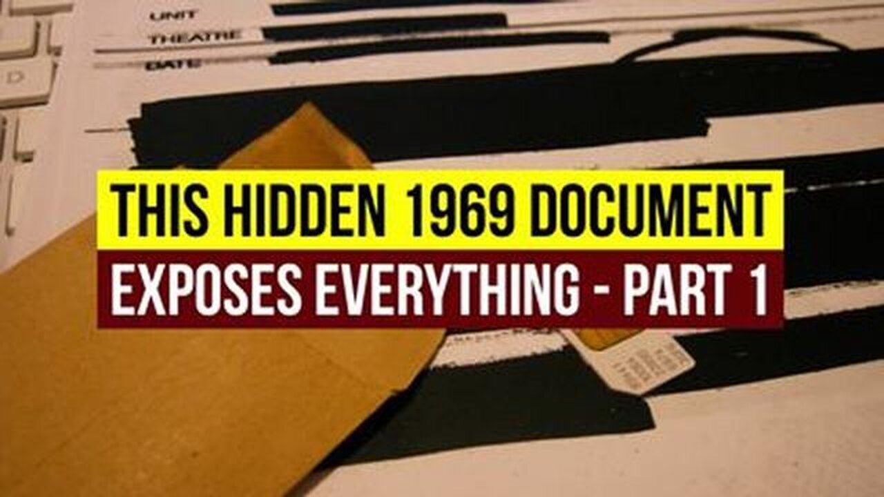 Hidden 1969 Document Exposes Everything - Part 1