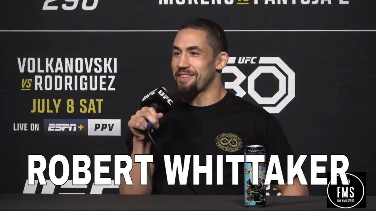 Robert Whittaker Talking about dismantling Dricus Du Plessis at UFC 290 - Pre Fight Media day