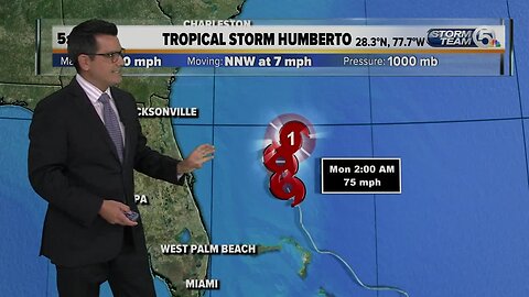 Tropical Storm Humberto update 9/15/19