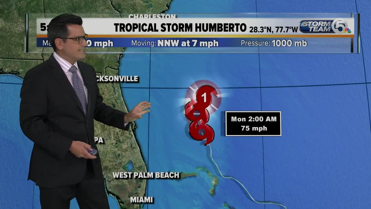 Tropical Storm Humberto update 9/15/19