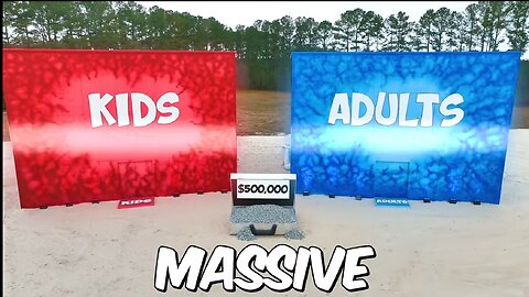 100 kids vs 100 adults for $500,000.