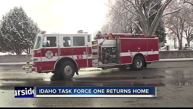 Task Force One Firefighters return from California