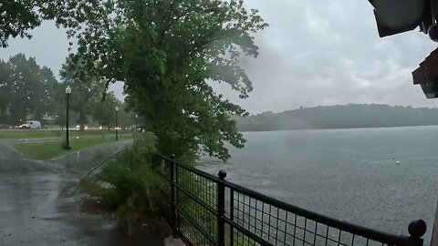 #boston #boston #weather Coming Down Hard Knocked Out JP Music Festival - Views from Jamaica Pond