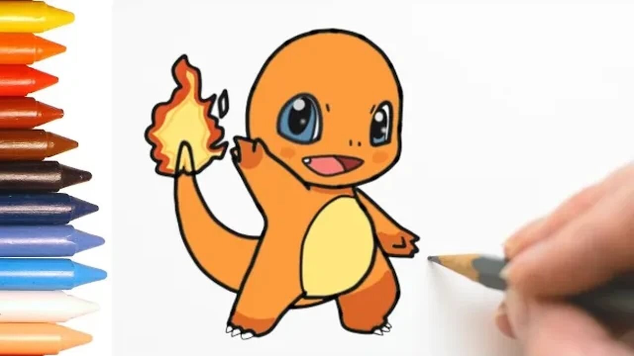 COMO DESENHAR CHARMANDER POKÉMON - FÁCIL #pokemon #charmander