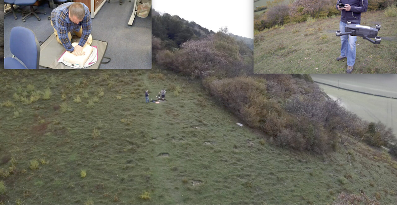 Drone Flying In The Hills Of Burham