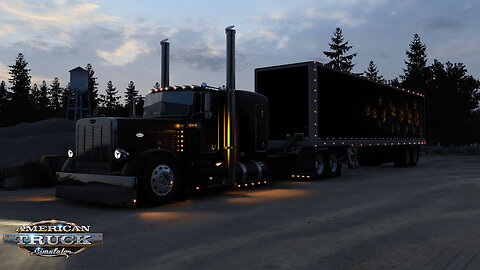 ATS Gameplay | Peterbilt Custom 379 | Sandpoint ID to Missoula MT | Halloween Treats 39,683lb