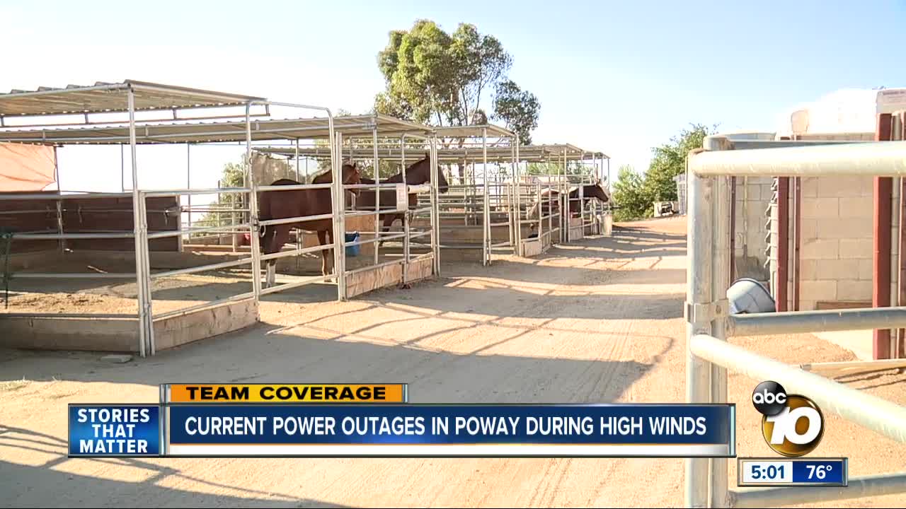 Poway experiences high winds