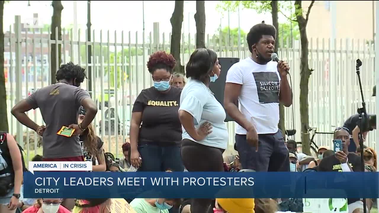 Detroit protesters meet with Duggan to discuss list of 23 demands aimed at changing law enforcement