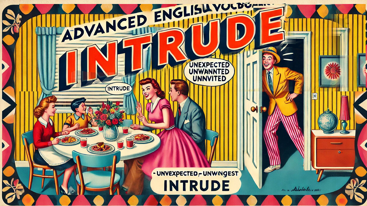 Vocabulary and Pronunciation "INTRUDE" Advanced English