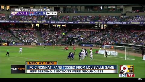 Jeff Berding calls fans' ejection from FC Cincinnati game "groundless"