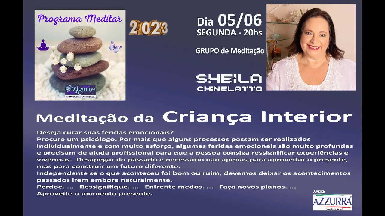 Meditação com as Terapeuta Sheila Chinelatto.