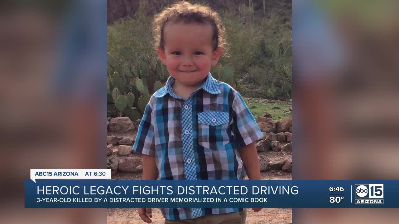 Heroic legacy fights distracted driving