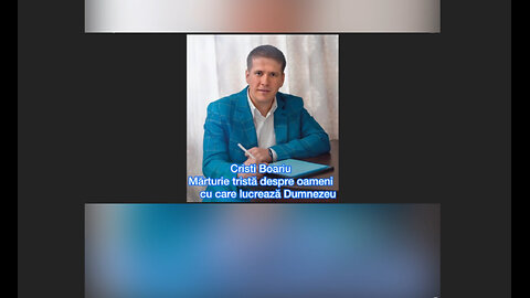 Cristi Boariu - Mărturie tristă despre oameni cu care lucrează Dumnezeu