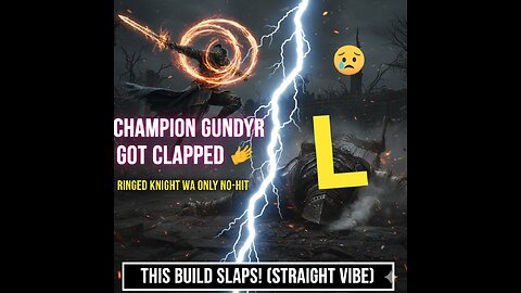Champion Gundyr Got CLAPPED 👏 (Ringed Knight WA ONLY No-Hit)