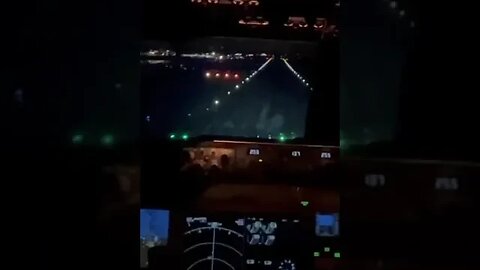 Night Landing Plz Subscribe #nightlanding #cockpitview