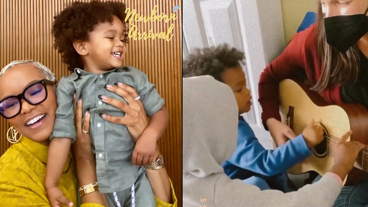 Letoya Luckett's Son Tysun Helps Sensory Teacher Play The Guitar! 🎸