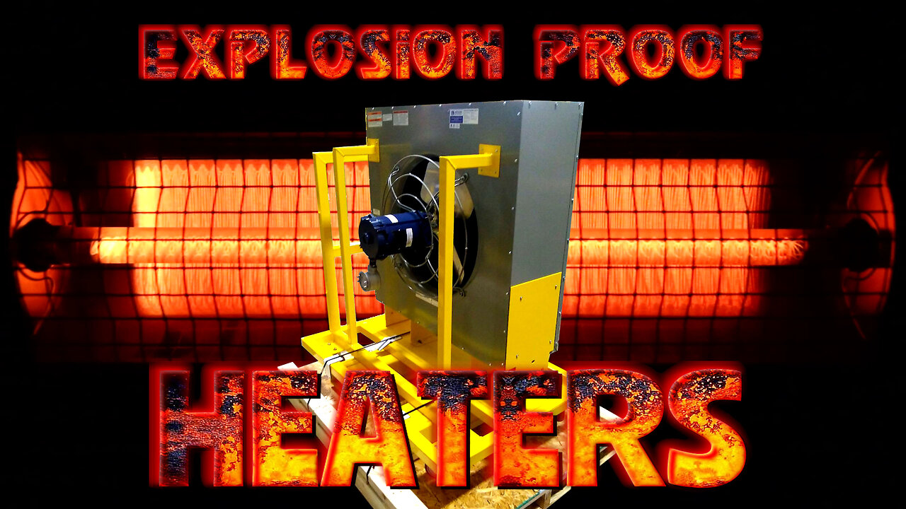 Explosion Proof Horizontal Fan Forced Steam Heater, 258k BTU, 120V