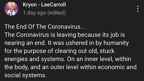 The End of The Coronavirus…