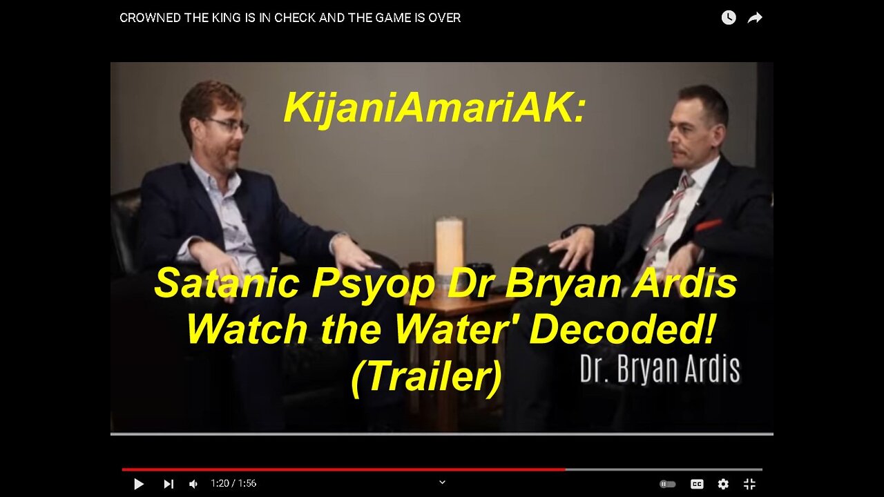 KijaniAmariAK: Satanic Psyop Dr Bryan Ardis 'Watch the Water' Decoded! (Trailer)