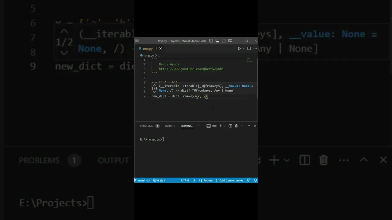Have you used fromkeys() Dictionary method?. #shorts #python