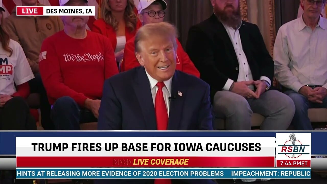 FULL SPEECH: Team Trump Telerally Featuring President Trump and Iowa AG Brenna Bird - 1/13/24