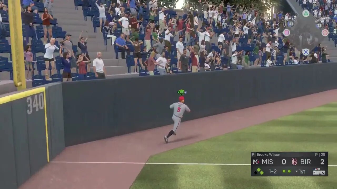MLB The Show 21 Assisted RF out