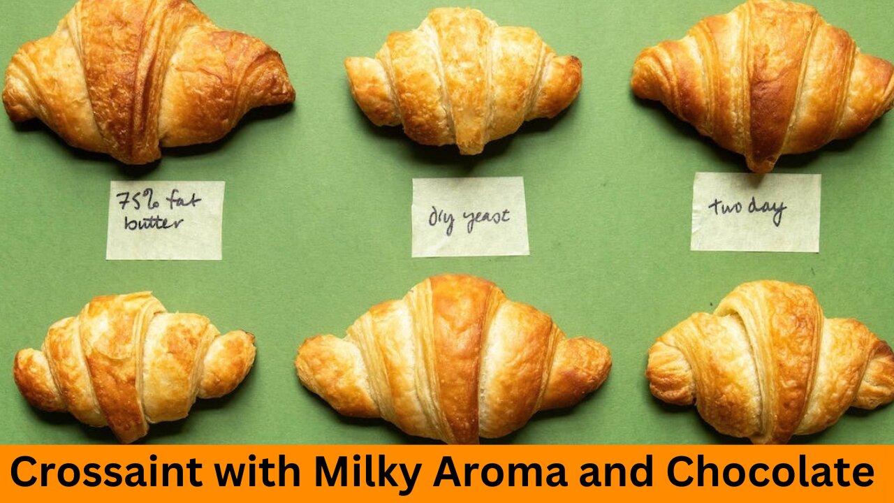 Best Croissant with Milk and Chocolate Recipe #realvillagelife #beauty #croissant