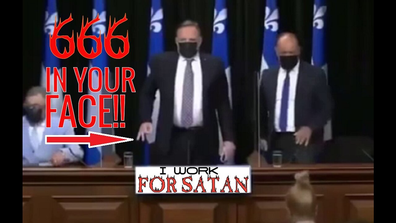 QUEBEC PREMIERE FRANCOIS LEGAULT FLAUNTS SATANIC 666 TO HIS MASONIC BROTHERS!