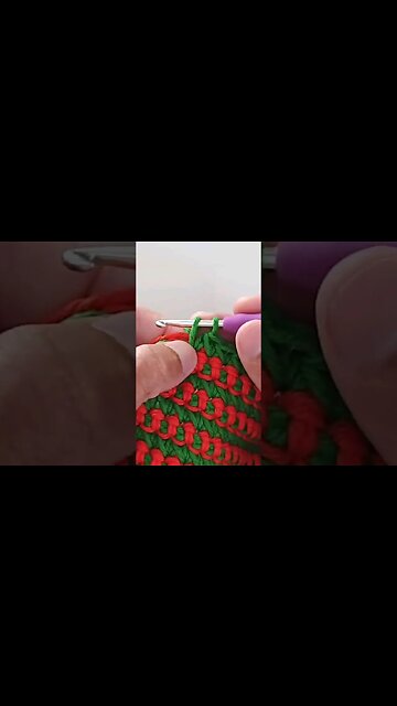 CROCHÊ DUPLA FACE - Ponto fantasia | Ponto baixo com efeito dupla face