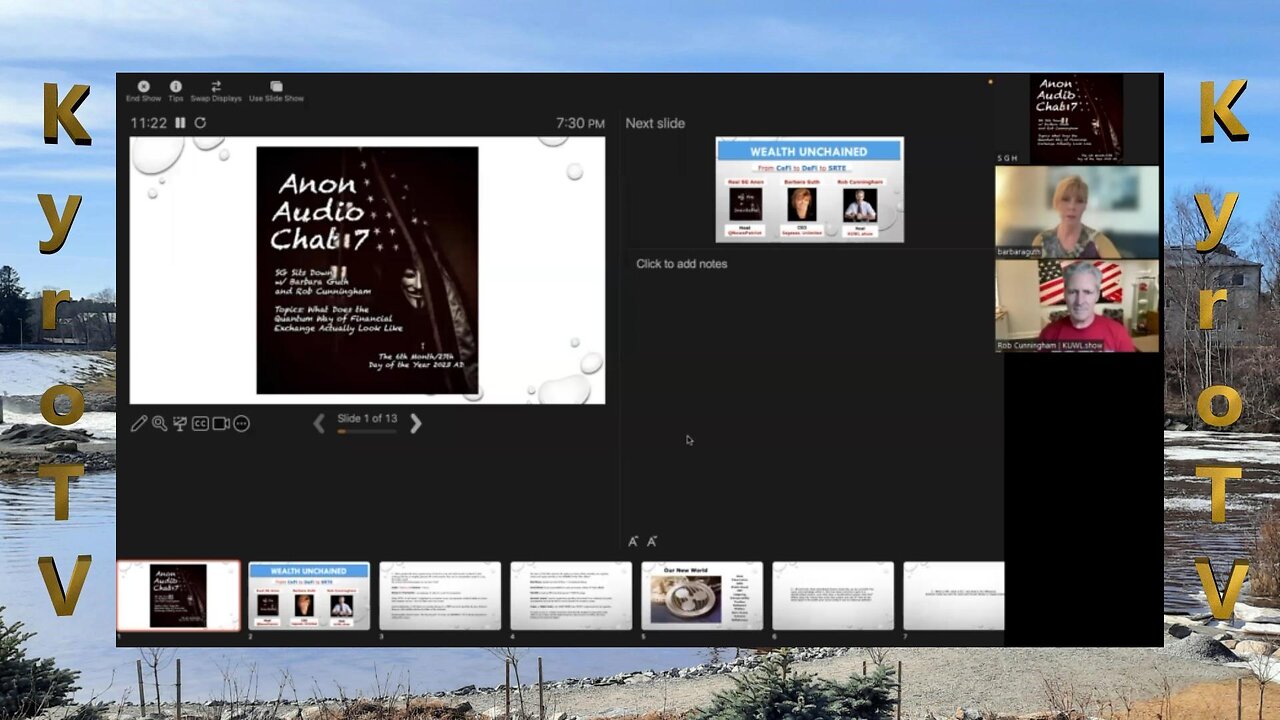 SG Anon Audio Chat 7 - Barbara Guth and Rob Cunningham - What does "Quantum Exchange" Look Like
