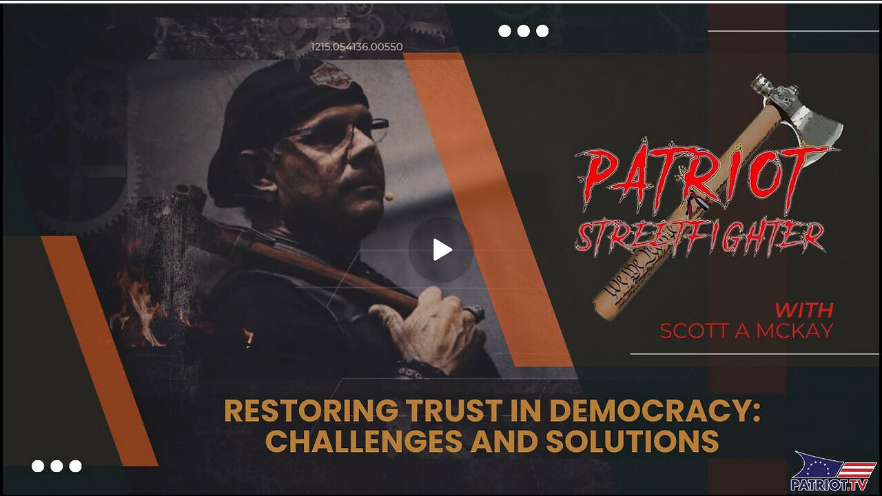 SCOTT MACKAY - Restoring Trust in Democracy: Challenges and Solutions