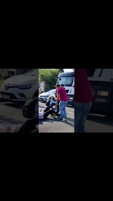 Woman DRAGS this chick off the street